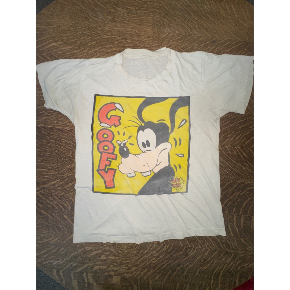 Vintage 90s Goofy Big Kid Disney T-Shirt Single Stitch Distressed Fits M L